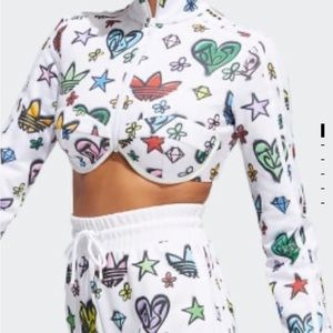 Jeremy Scott Adidas Monogram Crop Top